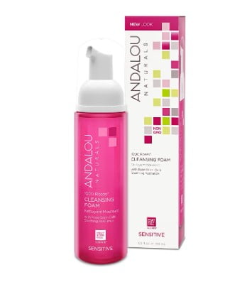 cruelty free face wash: Andalou Naturals 1000 Roses Cleansing Foam