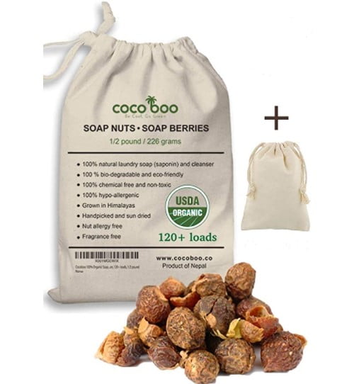 cruelty free laundry detergent: Cocoboo 100% Organic Soap Nuts Laundry Soap