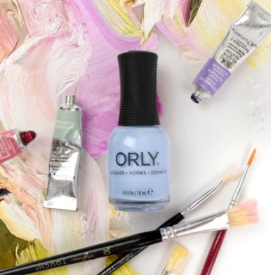 Cruelty free nail polish: orly bleu iris