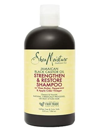 cruelty free shampoo: SheaMoisture Strengthen and Restore Shampoo