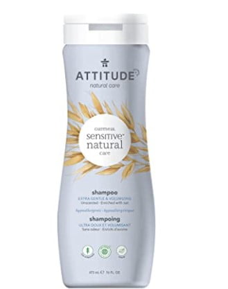 cruelty free shampoo: ATTITUDE Unscented Volumizing Hair Shampoo for Sensitive Skin
