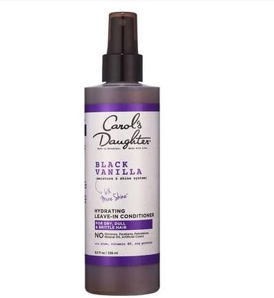 cruelty free shampoo and conditioner: BLACK VANILLA MOISTURE & SHINE LEAVE-IN CONDITIONER
