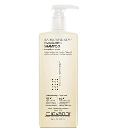 cruelty free shampoo and conditioner: GIOVANNI Tea Tree Triple Treat Invigorating Shampoo