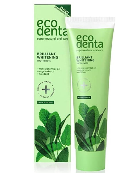 Cruelty free toothpaste: ecodenta brilliant whitening toothpaste