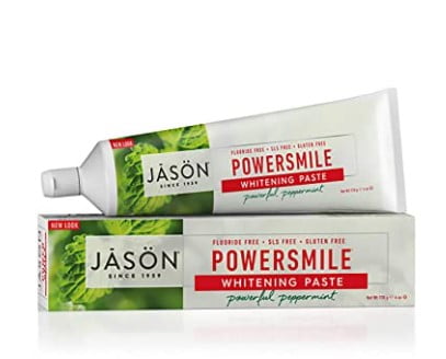 Cruelty free toothpaste: jason powersmile whitening fluoride-free toothpaste