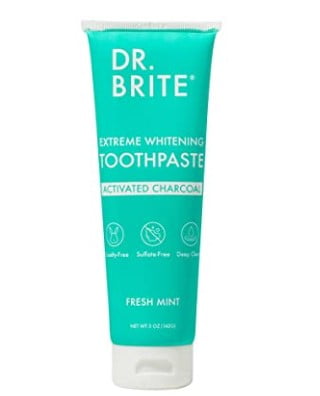 Cruelty free toothpaste: dr. Brite mint natural whitening toothpaste