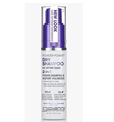 cruelty free dry shampoo: GIOVANNI- Powder Power Dry Shampoo