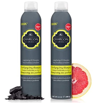 cruelty free dry shampoo: HASK Charcoal Clarifying Dry Shampoo